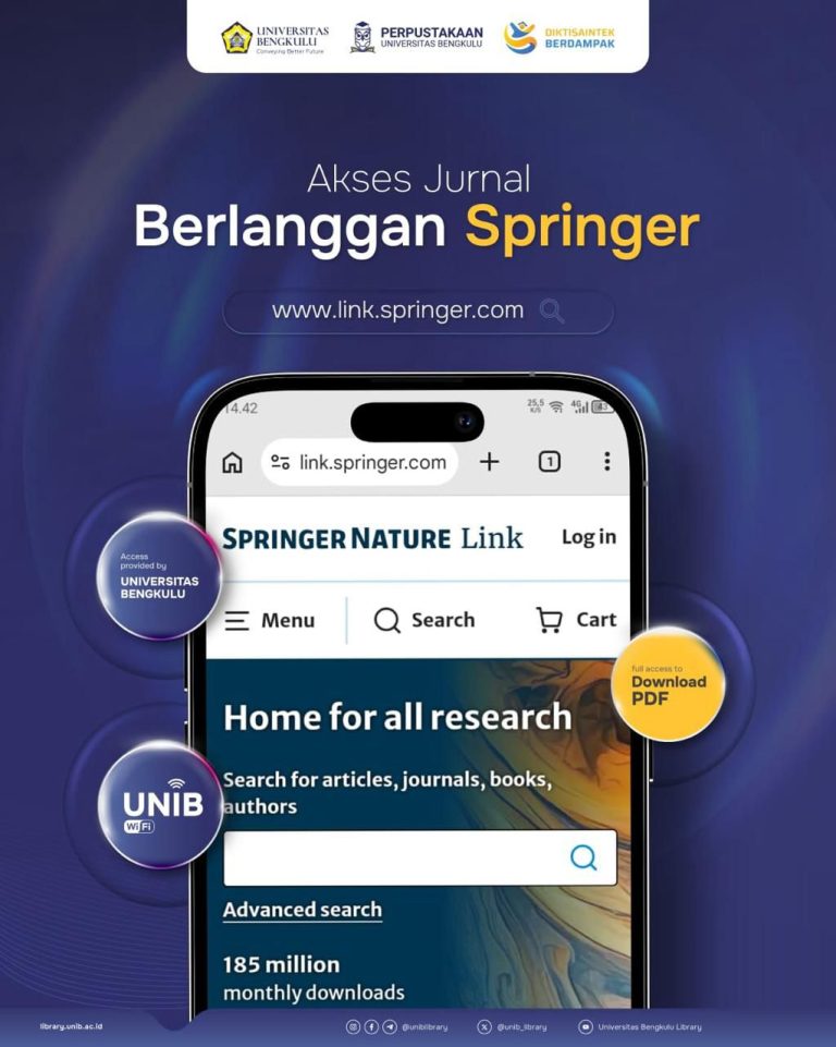 UNIB Library Provides Access to Springer Journals for Academic Community