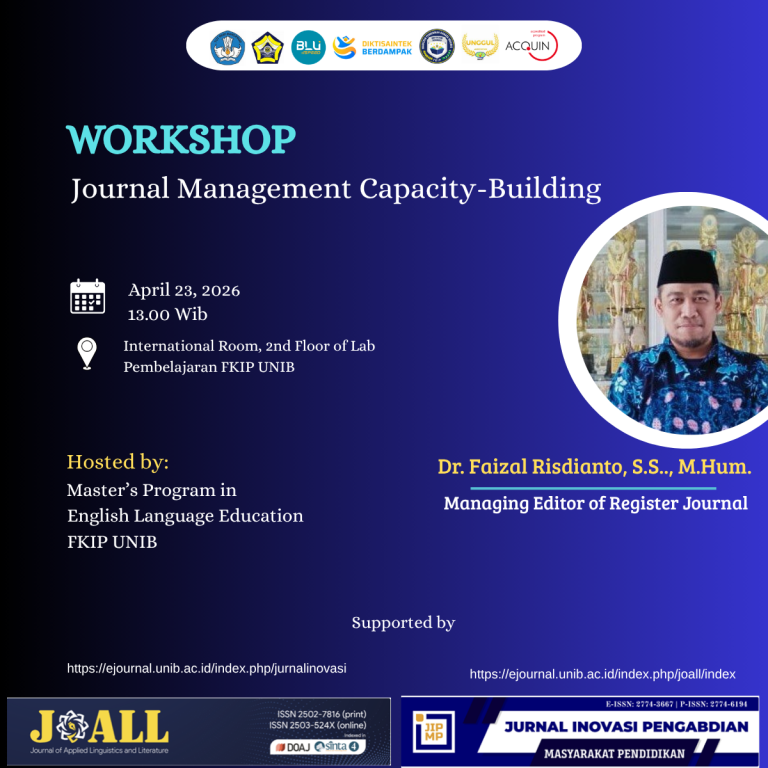 Journal Management Capacity-Building Workshop